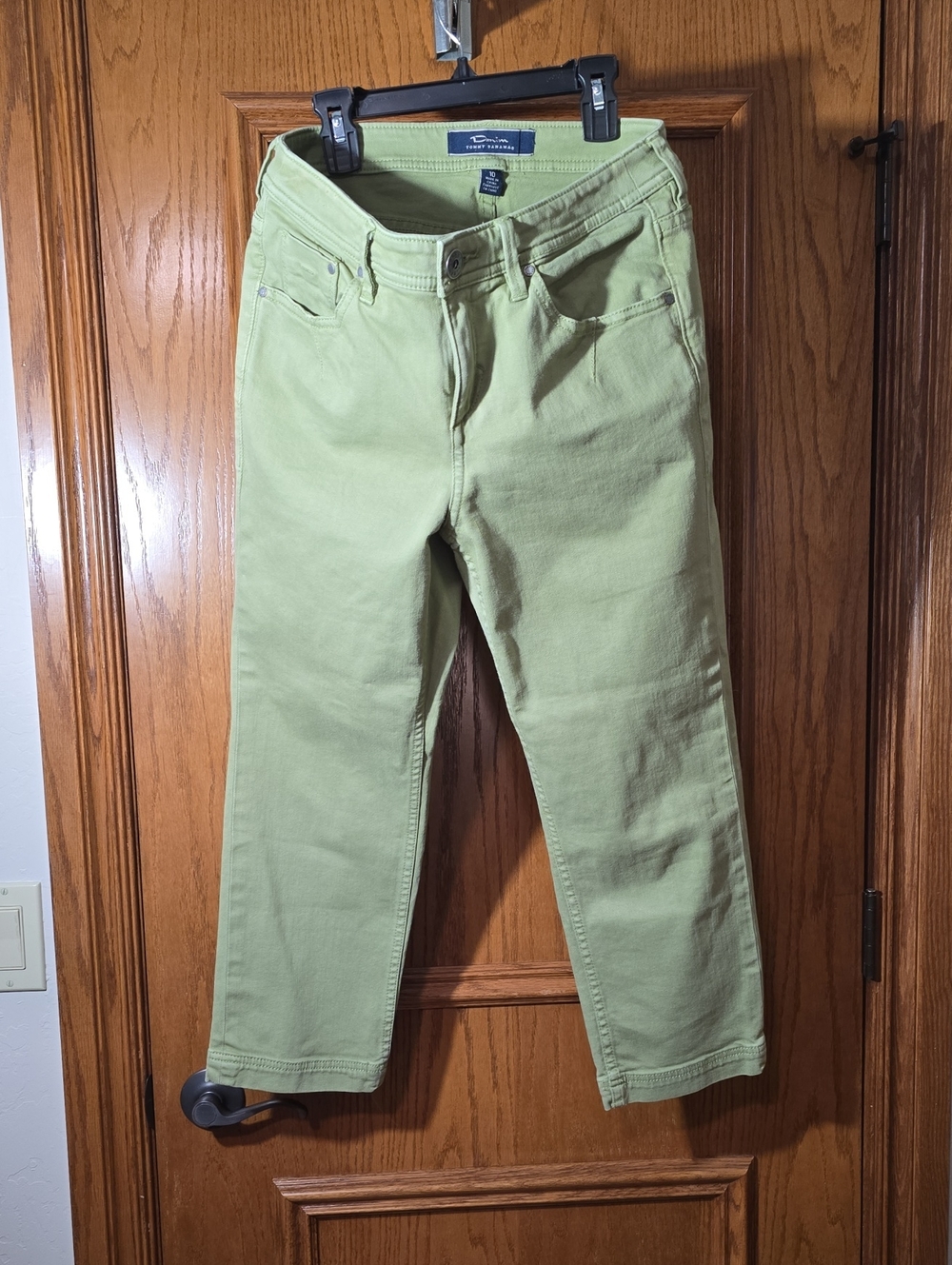Tommy Bahama, Light Green Cropped Straight Jeans